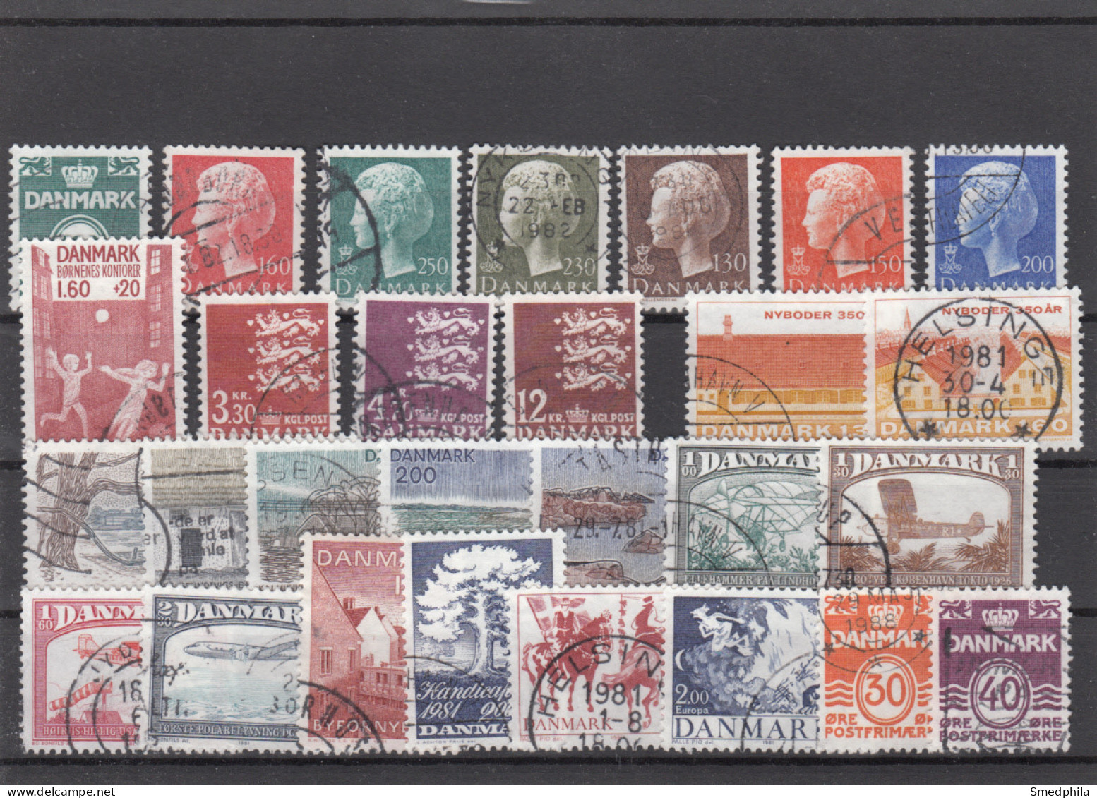 Denmark 1981 - Full Year Used - Años Completos