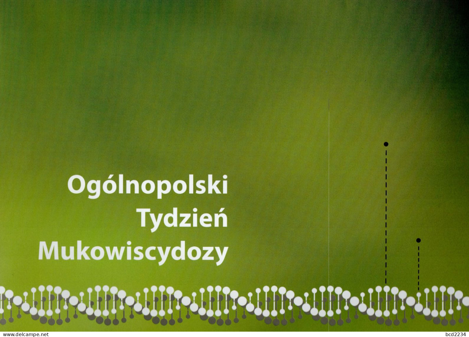 POLAND 2011 SPECIAL LIMITED EDITION PHILATELIC FOLDER: POLISH NATIONAL CYSTIC FIBROSIS WEEK FDC GENETIC DISORDER DISEASE - Médecine