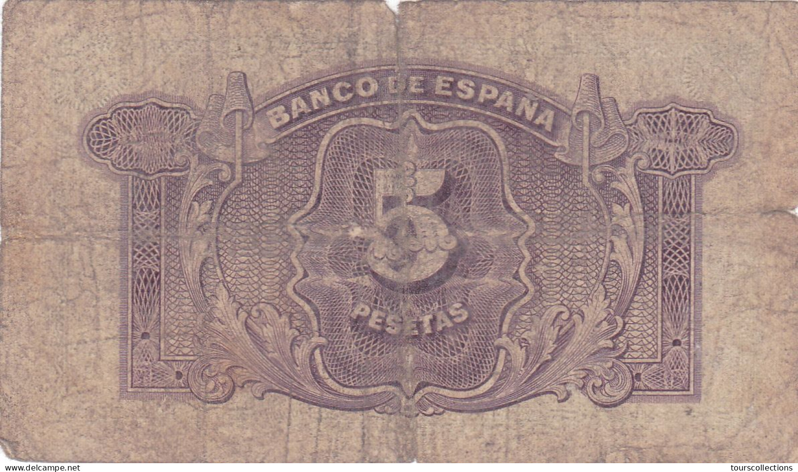 ESPAGNE - 5 PESETAS 1935 - Femme Couronnée Allégorie De La République Sans N° Série - 7116412 - 5 Pesetas