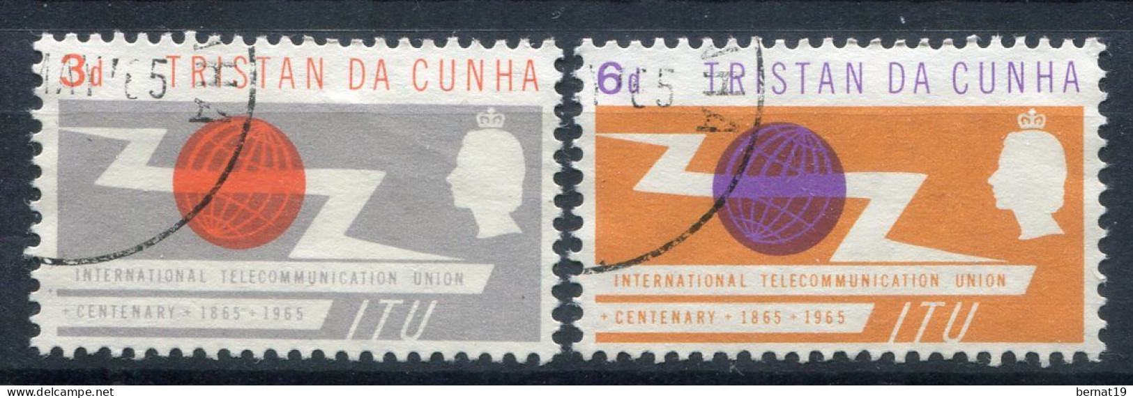 Tristan Da Cunha 1965. Yvert 85-86 Usado. - Tristan Da Cunha