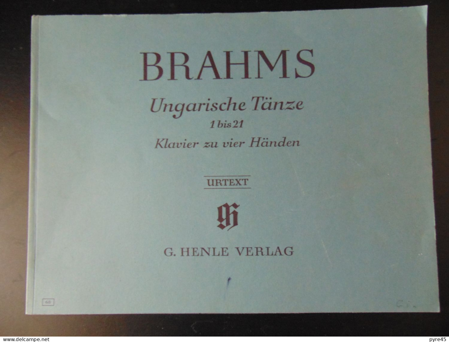 Partition " Brahms, Danses Hongroises " Piano à 4 Mains, 85 Pages, 1984 - Partitions Musicales Anciennes