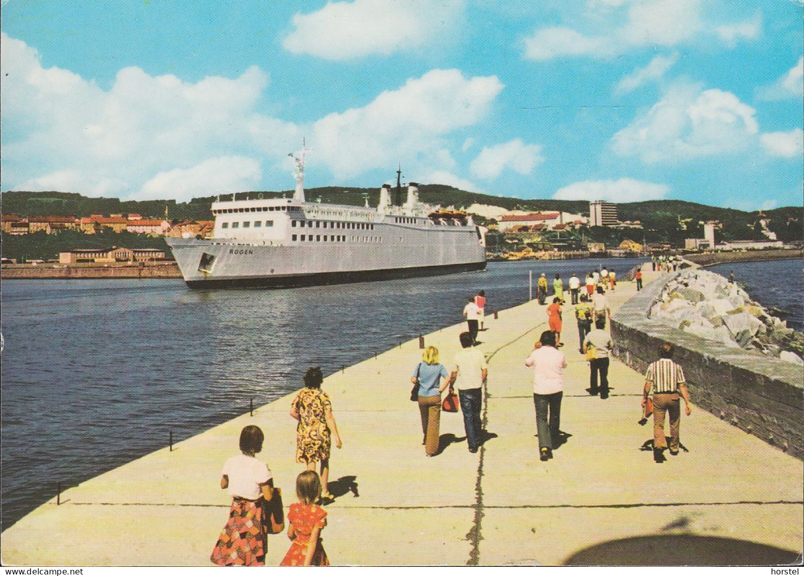 D-18546 Sassnitz - Hafen - An Der Mole - Eisenbahnfährschiff "Rügen" - Ferry - Sassnitz