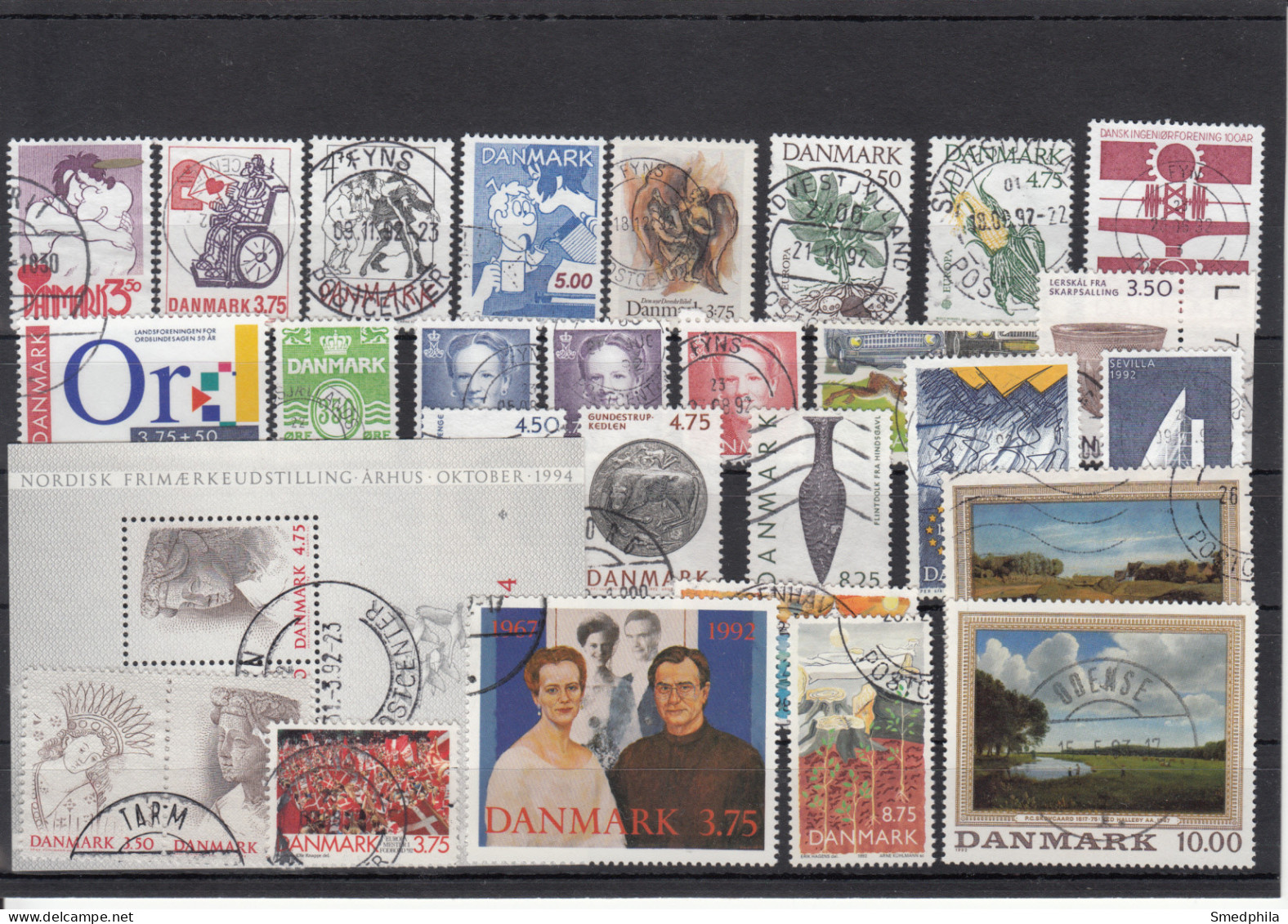 Denmark 1992 - Full Year Used - Annate Complete