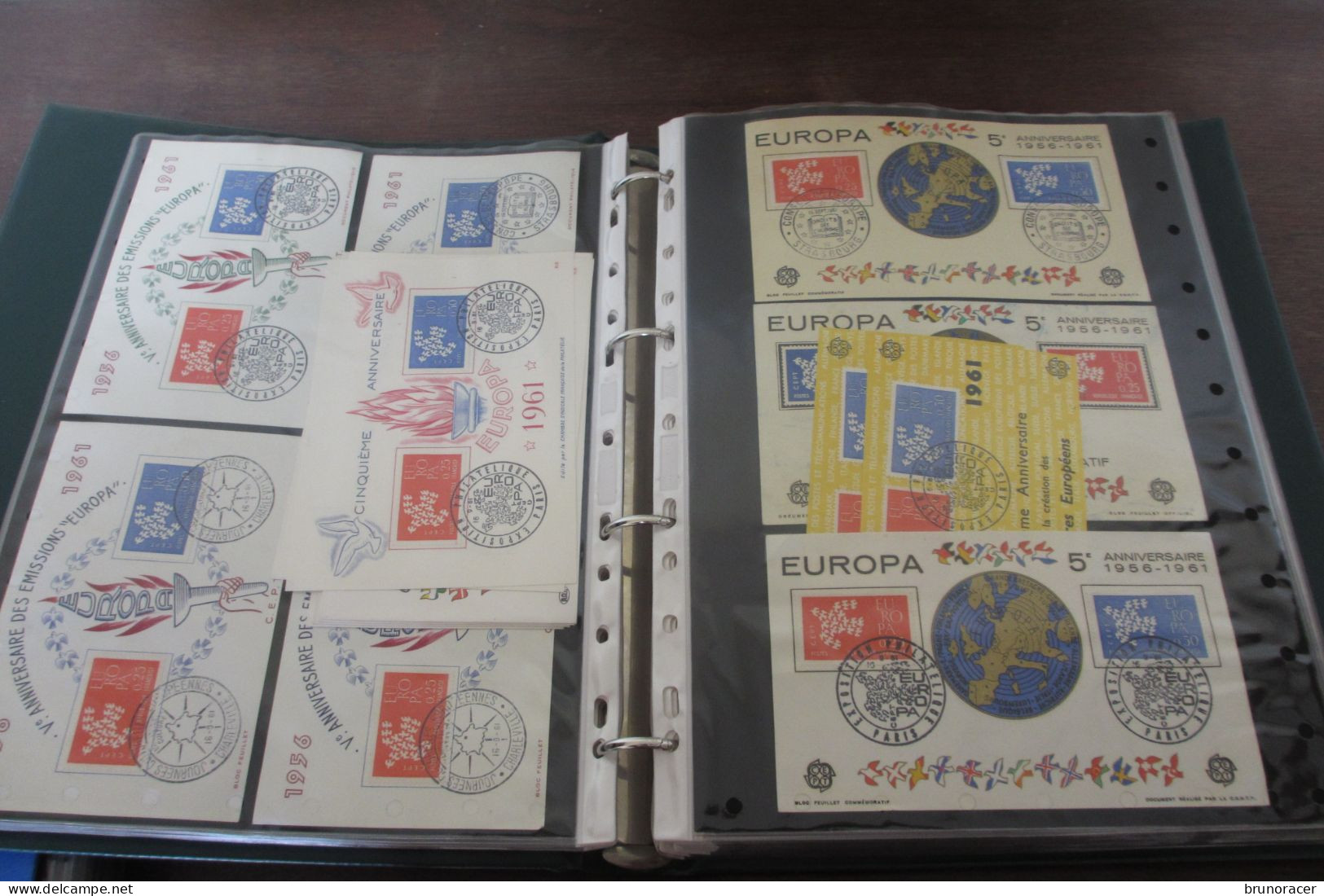 IMPORTANTE COLLECTION EUROPA SURTOUT FRANCE SUR FDC/CARTES MAXIMUM ET DOCUMENTS DANS 2 GROS CLASSEURS VOIR SCANS