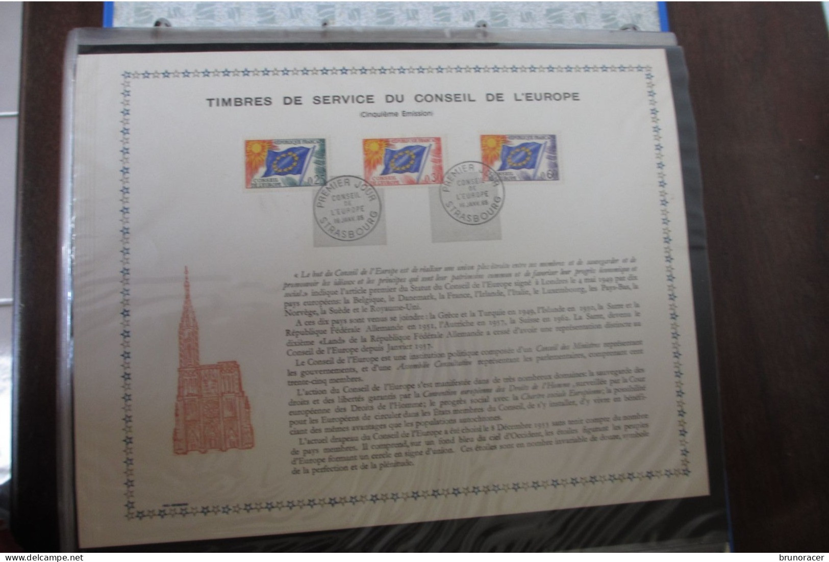 IMPORTANTE COLLECTION EUROPA SURTOUT FRANCE SUR FDC/CARTES MAXIMUM ET DOCUMENTS DANS 2 GROS CLASSEURS VOIR SCANS