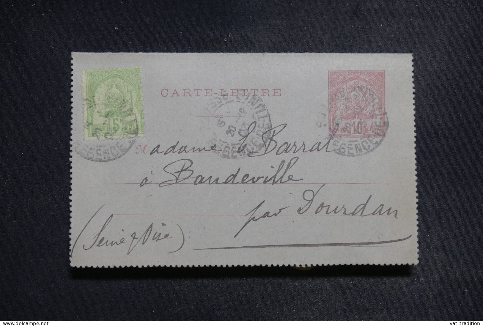 TUNISIE - Entier Postal + Complément De Sousse Pour La France En 1903   - L 150860 - Storia Postale