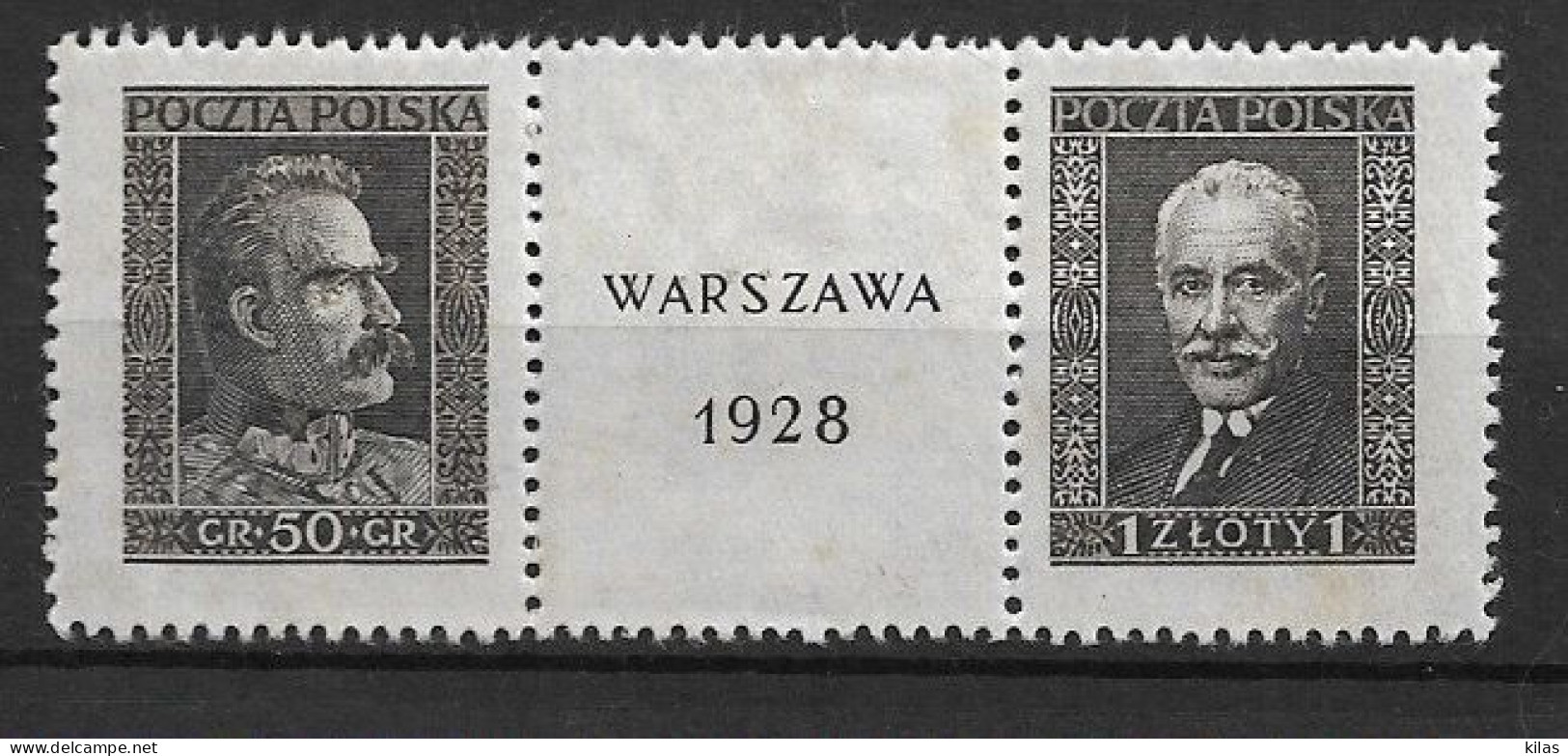 POLAND 1928 WARSAW PHILATELIC EXHIBITION MH - Neufs