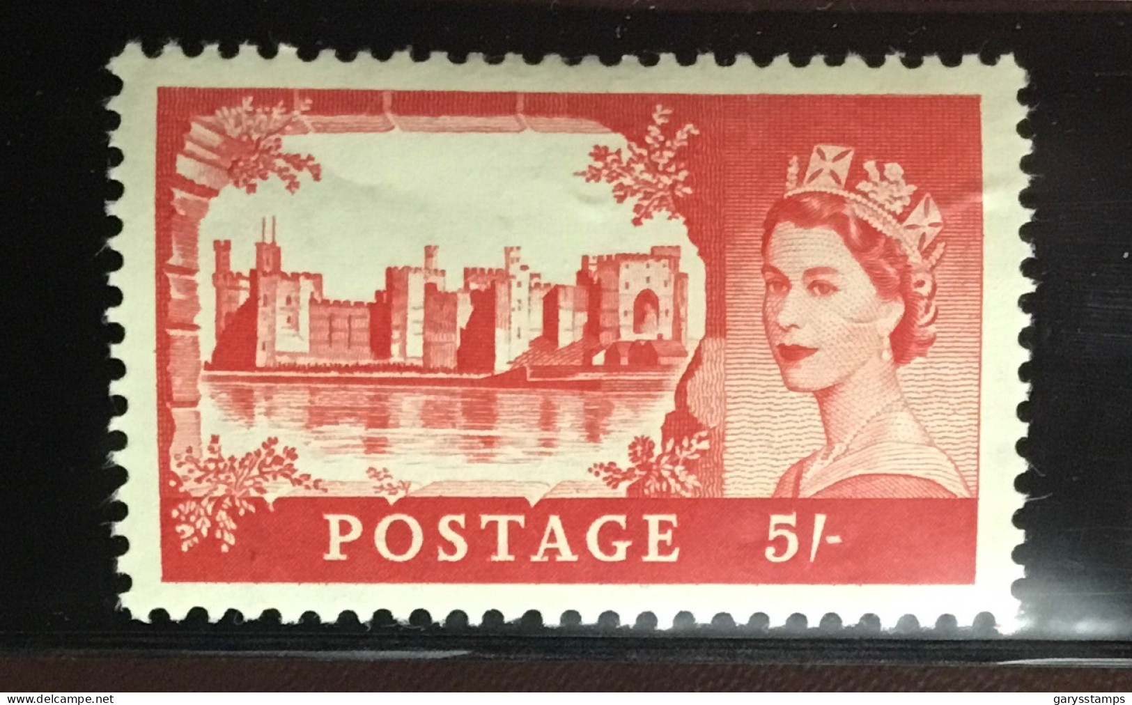 Great Britain 1955 5s Waterlow Castles MNH - Ungebraucht