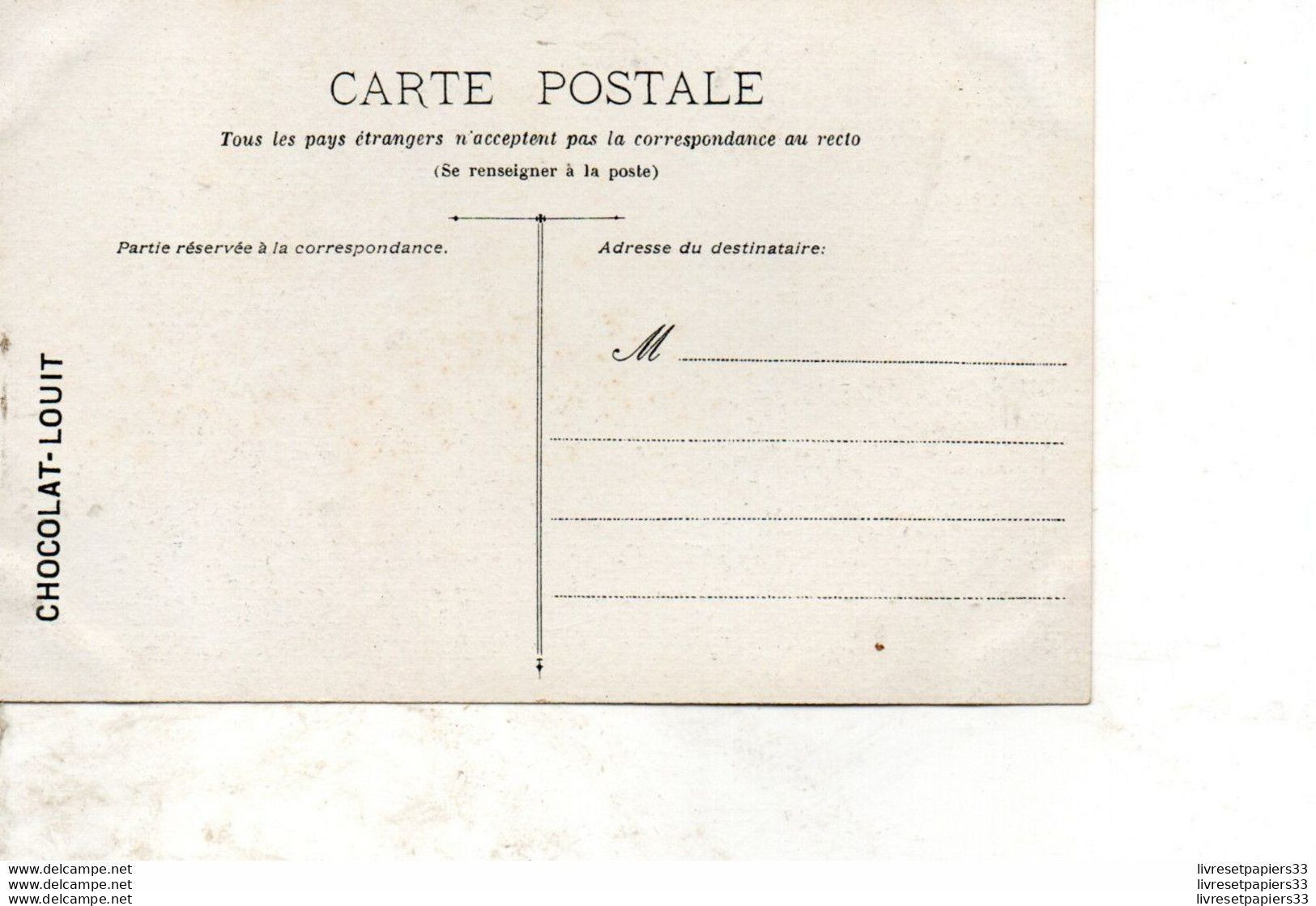 CPA Collection édité Pour Le Chocolat Louit    - St Sébastien - La Pointe De L'Orguil - Advertising