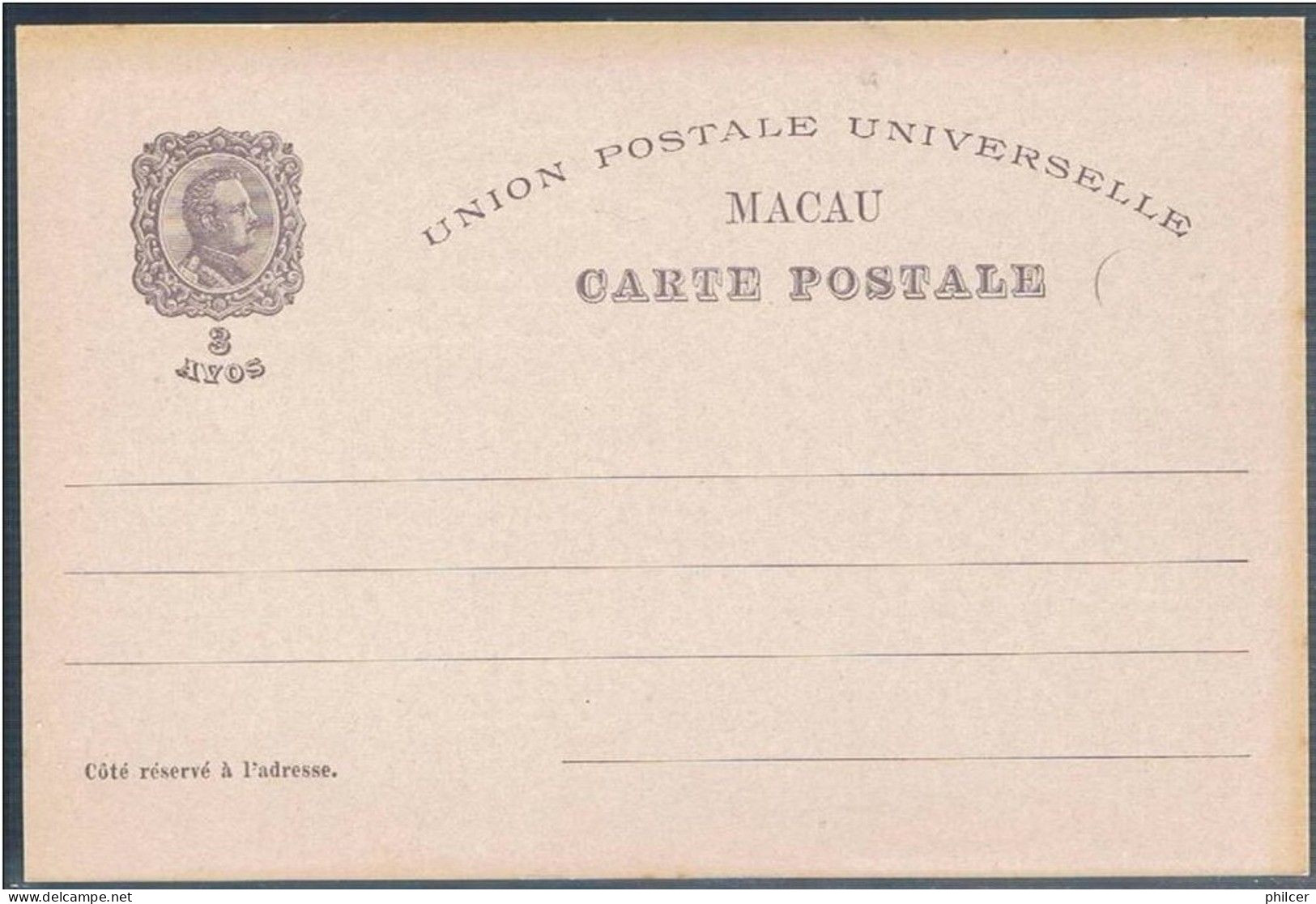 Macau, Bilhete Postal Sé De Lisboa - Storia Postale