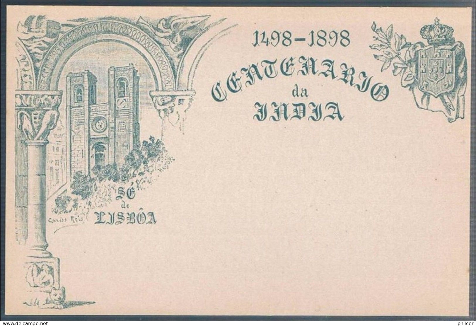 Macau, Bilhete Postal Sé De Lisboa - Briefe U. Dokumente