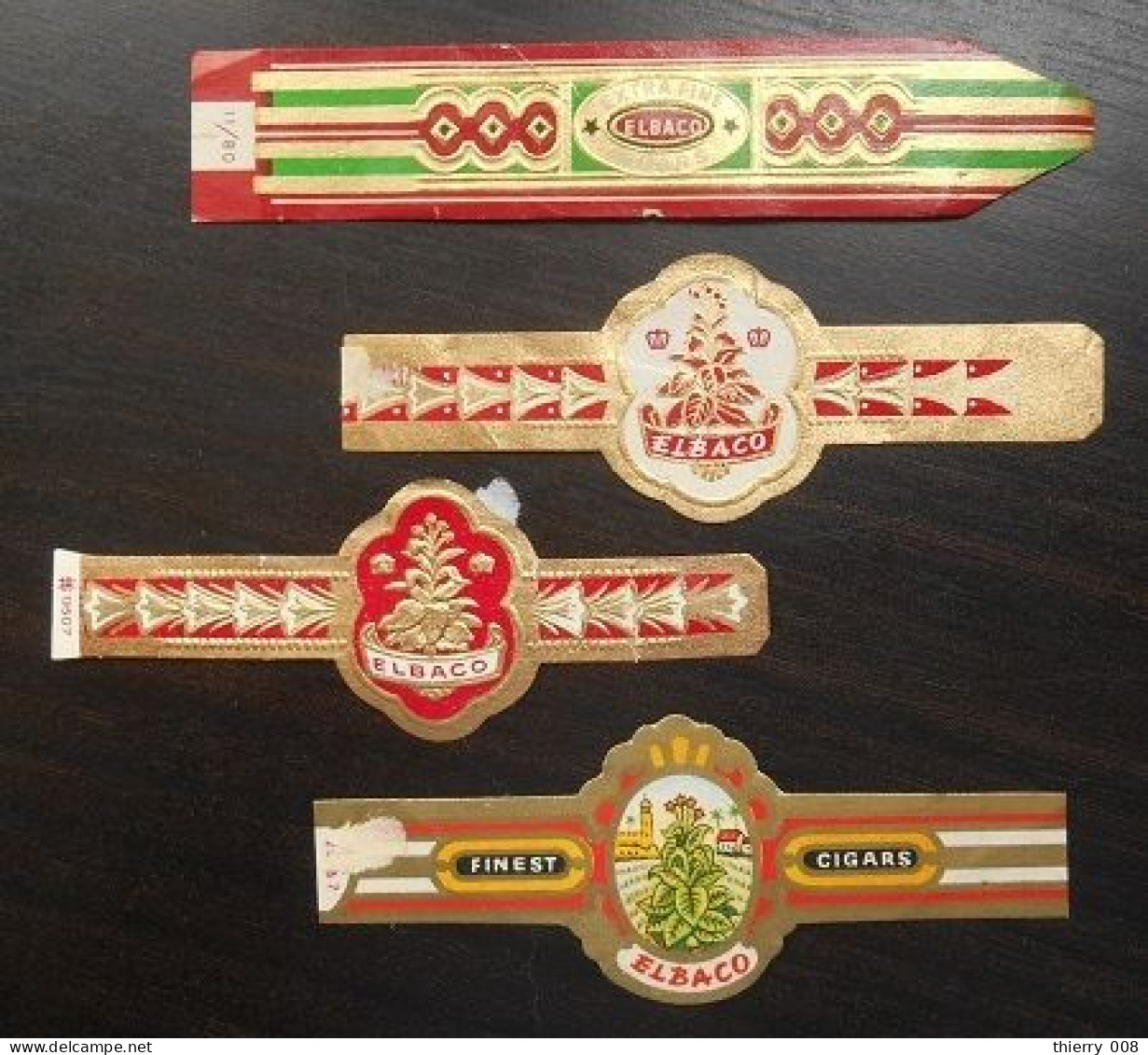 T72 Bague Bagues Cigare Cigares Elbaco  4 Pièce(s) - Cigar Bands