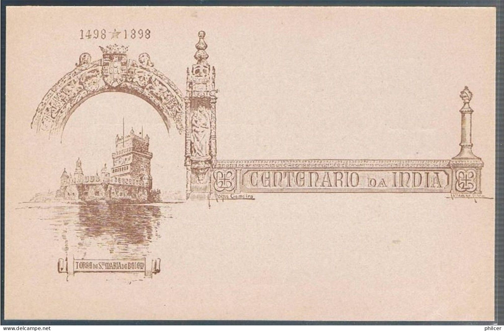 Macau, Bilhete Postal Torre De Santa Maria De Belém - Storia Postale