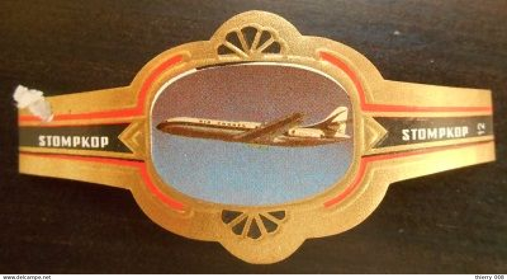 Q06 Bague Bagues Cigare Cigares  Stompkop Caravelle Air France  1 Pièce - Cigar Bands