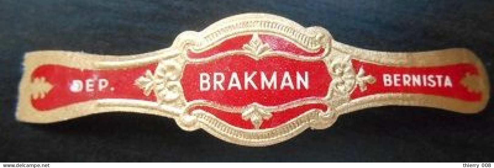 Q33 Bague Bagues Cigare Cigares  Brakman Bernista  1 Pièce - Cigar Bands