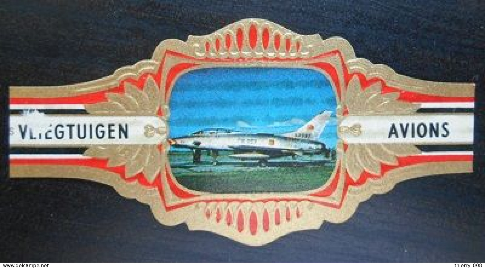 Q61 Bague Bagues Cigare Cigares  Vliegtuigen Avions Avion  1 Pièce - Cigar Bands