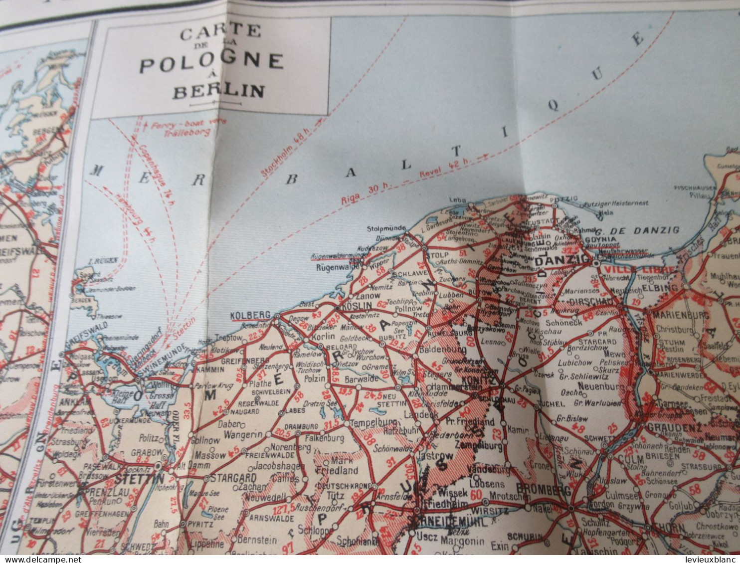 Carte Routière Ancienne /TARIDE N°36/ Allemagne Du Nord/Carte De La POLOGNE à Berlin /Vers 1935-1940       PGC559 - Toerisme