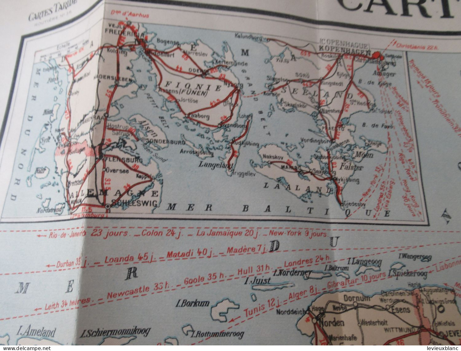 Carte Routière Ancienne /TARIDE N°36/ Allemagne Du Nord/Carte De La POLOGNE à Berlin /Vers 1935-1940       PGC559 - Tourism