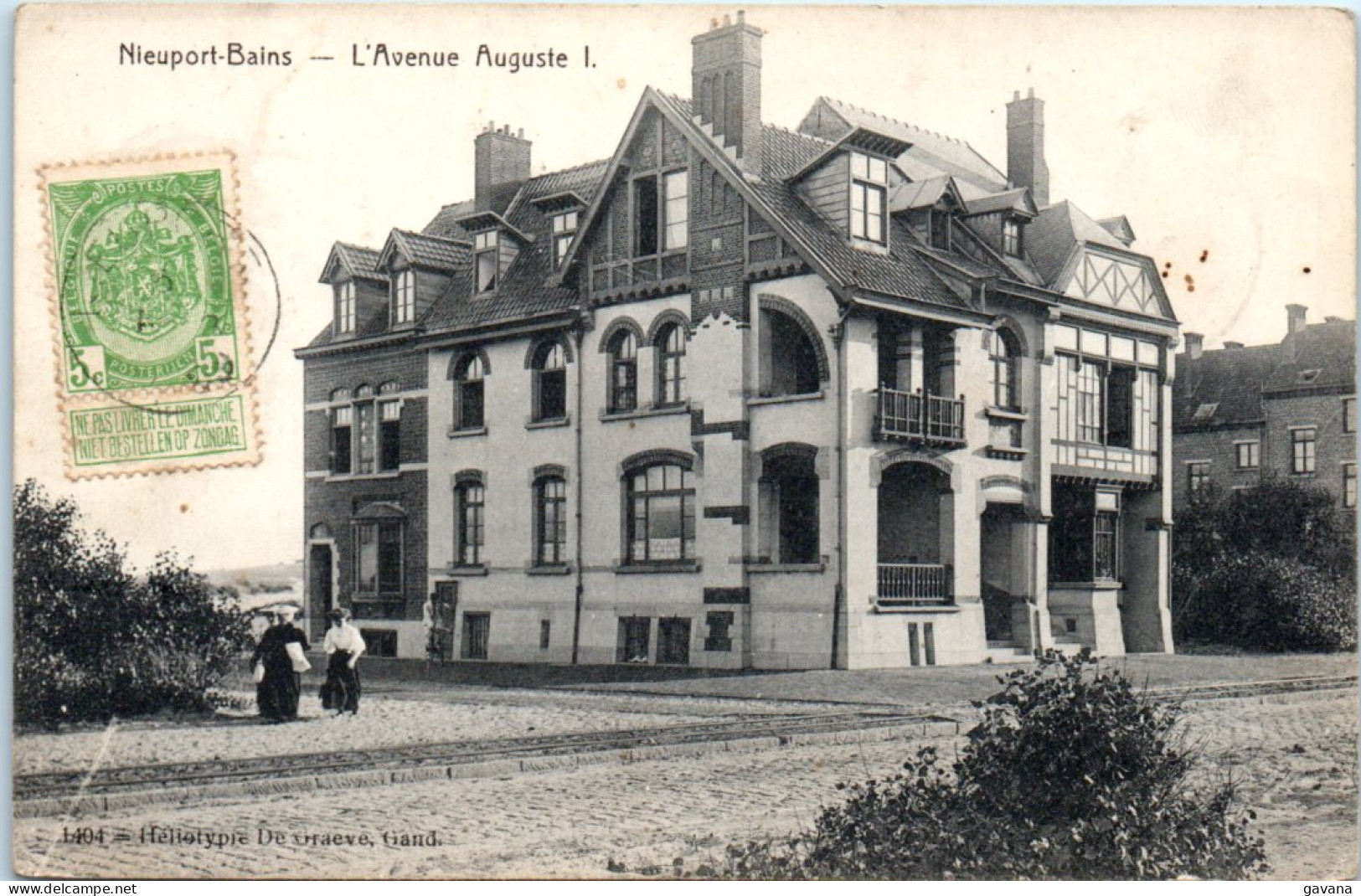 NIEUPORT-BAINS - L'avenue Auguste I - Nieuwpoort