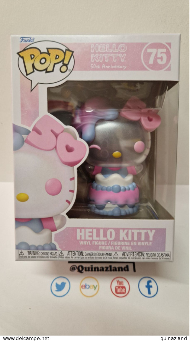 HELLO KITTY 50EME Anniversaire POP Sanrio N° 75 Hello Kitty Dans Gateau (F9) - Pokemon