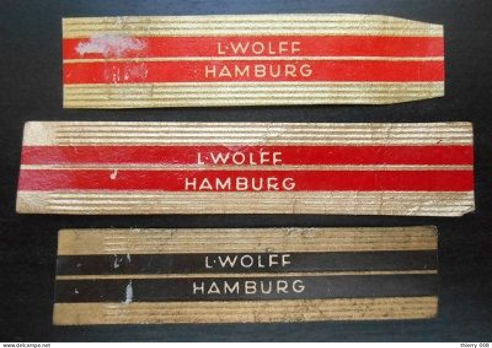 Q96 Bague Bagues Cigare Cigares  Wolff Hamburg  3 Pièces - Vitolas (Anillas De Puros)