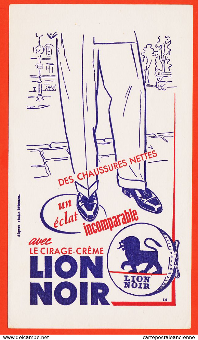16944 / Cirage-Crème LION NOIR Chaussures Toujours Impeccables D'après Studio BRENHEIM Imprimeur DIEVAL Buvard-Blotter - Produits Ménagers