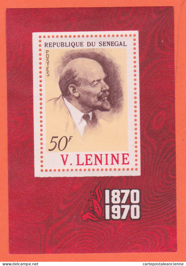 16531 / République SENEGAL 1970 Feuillet Bloc Yvert-Tellier Y-T P.A N° 8 Centenaire Naissance LENINE 1870 Luxe MNH** - Senegal (1960-...)