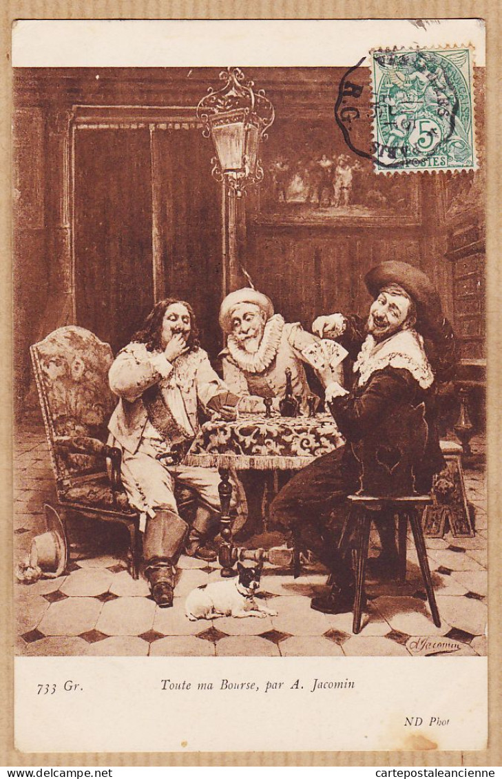 16931 / Ambulant R.G Versailles à Paris-Partie Cartes TOUTE MA BOURSE Par JACOMIN 1906 à Paul RIPAULT -NEURDEIN 733 Gr - Games & Toys