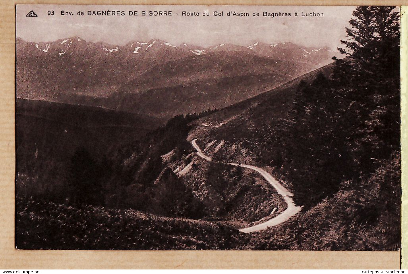 16758 / Lisez CAMPAN Témoignage Montée TOURMALET 2117m Env. BAGNERES De BIGORRE Route Col ASPIN à LUCHON Pyrénées - Campan