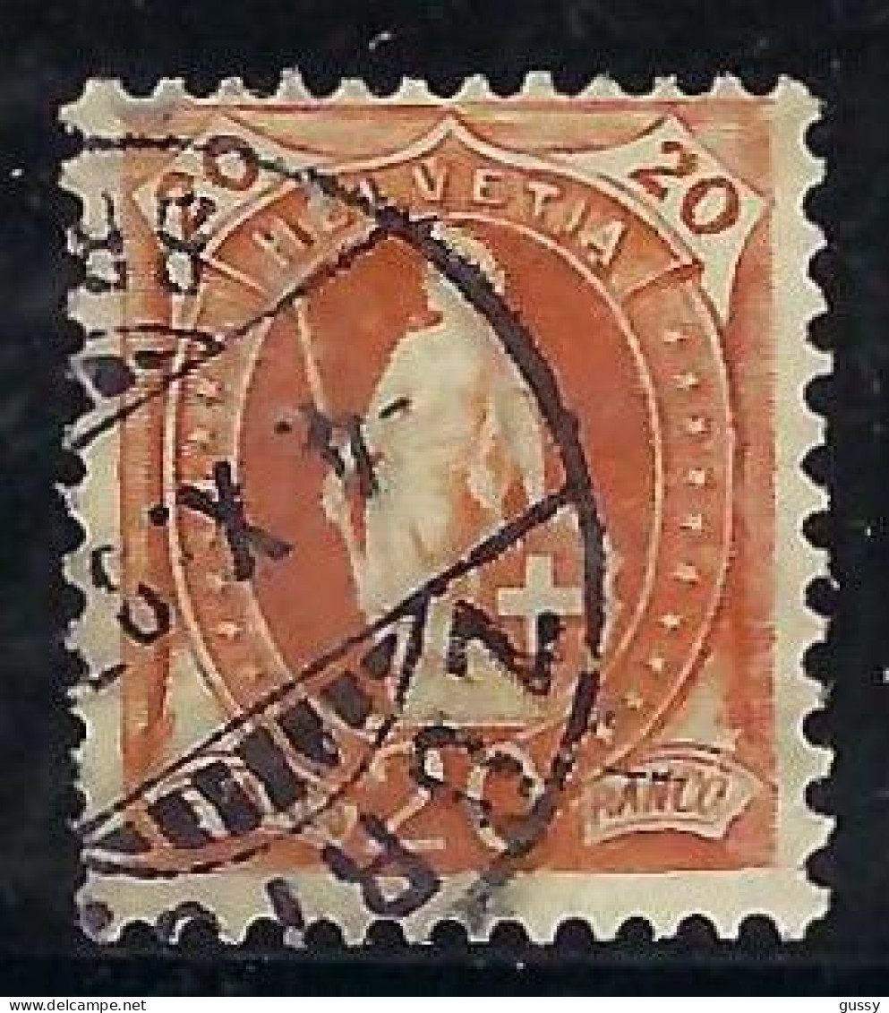 SUISSE 1891-98: Le ZNr. 66C, Obl. CAD "Zürich" - Gebraucht