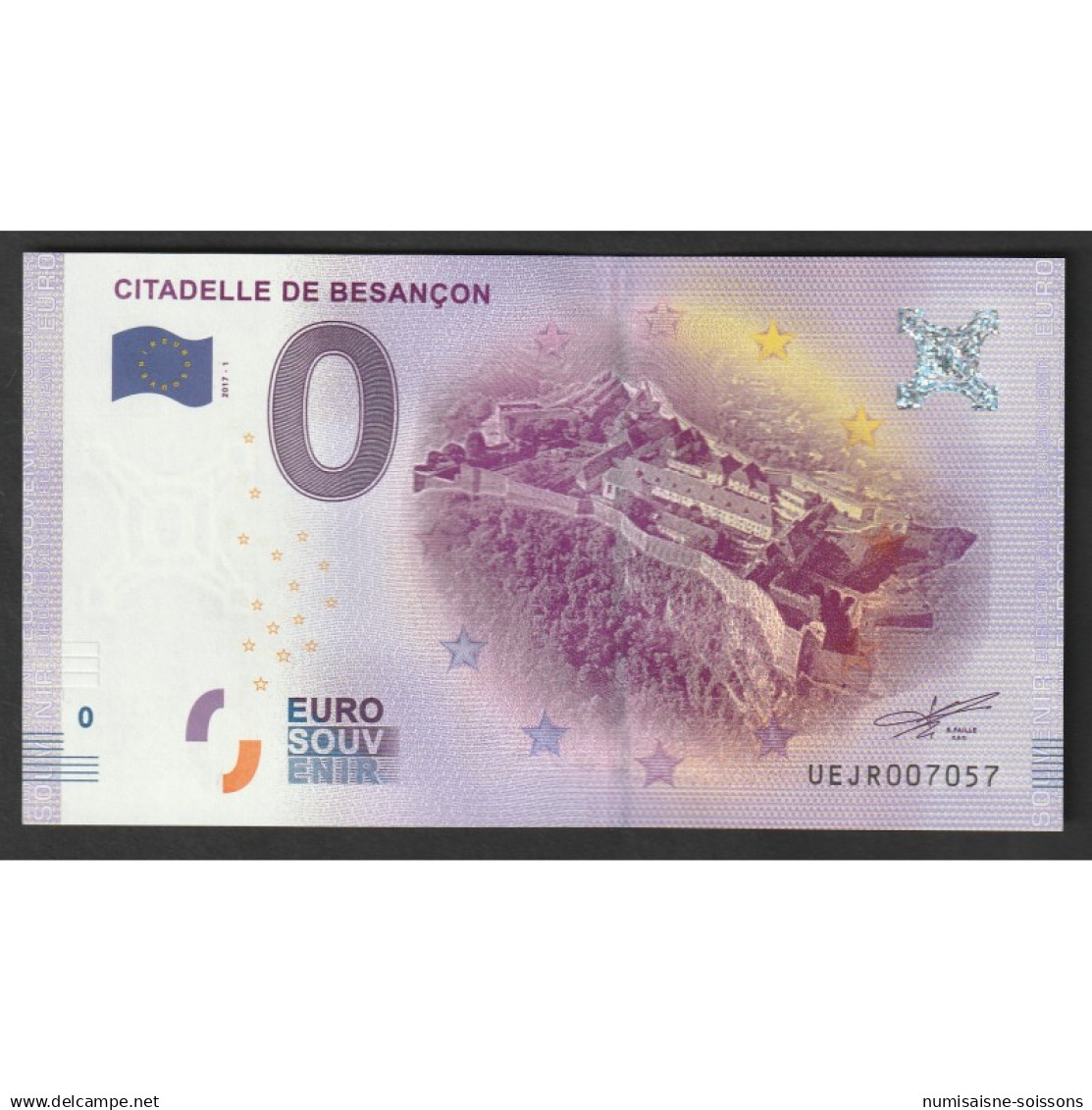 FRANCE - 25000 - BESANCON - LA CITADELLE - 2017-1 - Privatentwürfe