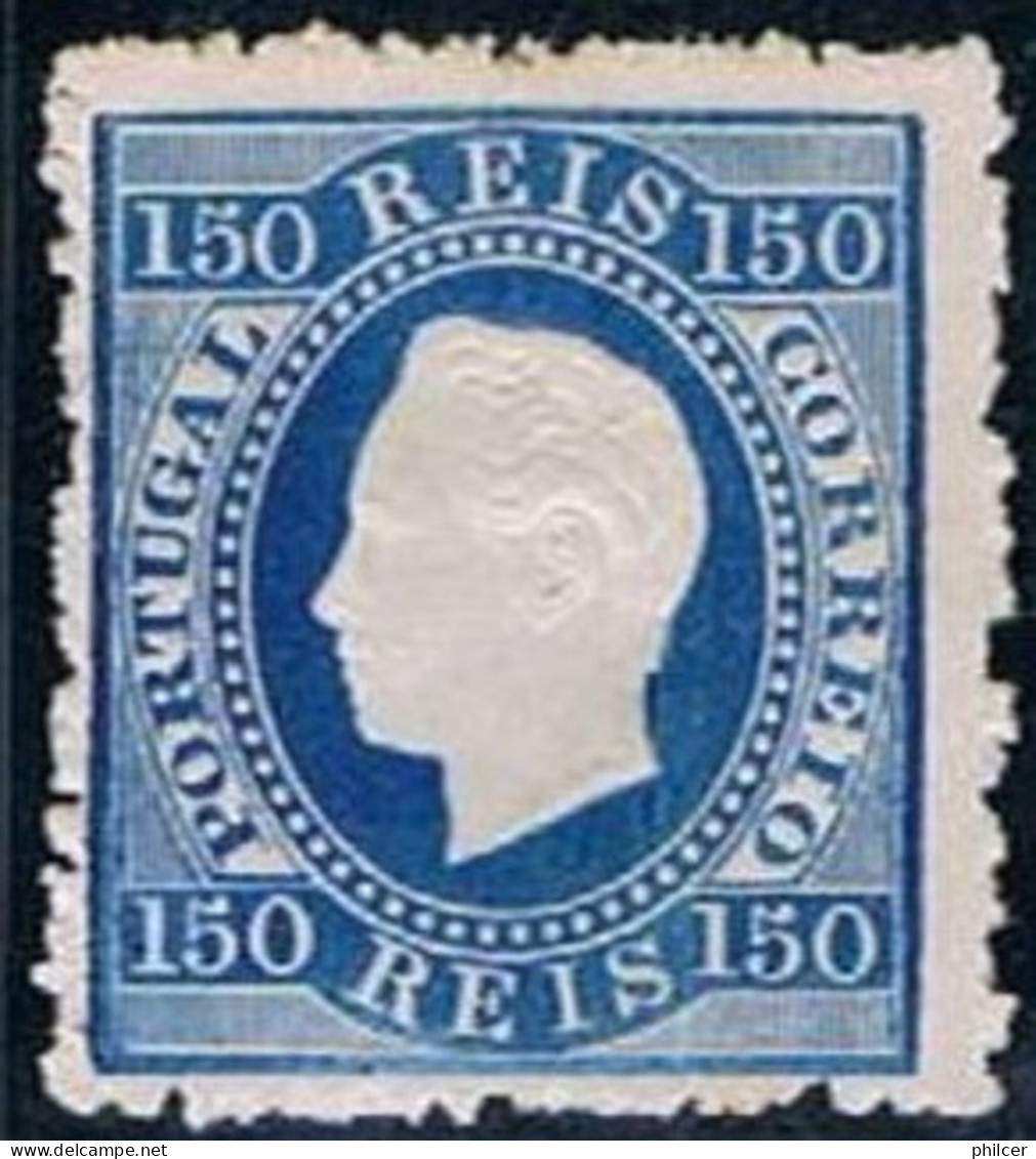 Portugal, 1870/6, # 45 Dent. 12 1/2, Papel Liso, MNG - Unused Stamps