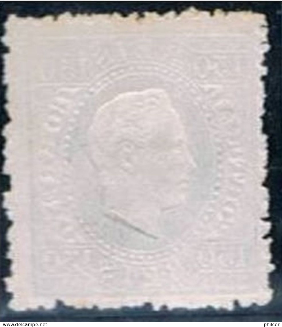 Portugal, 1870/6, # 45 Dent. 12 1/2, Papel Liso, MNG - Nuevos