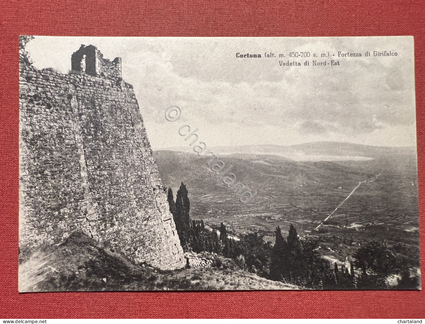 Cartolina - Cortona - Fortezza Di Girifalco - Vedetta Di Nord-est - 1942 - Arezzo