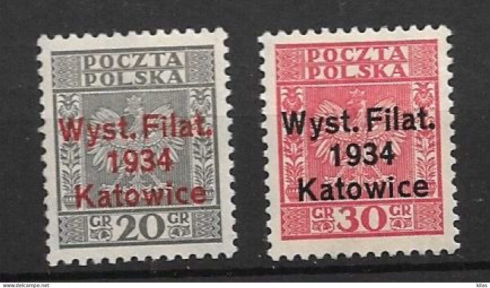 POLAND 1934 Katowice PHILATELIC EXHIBITION MH - Unused Stamps