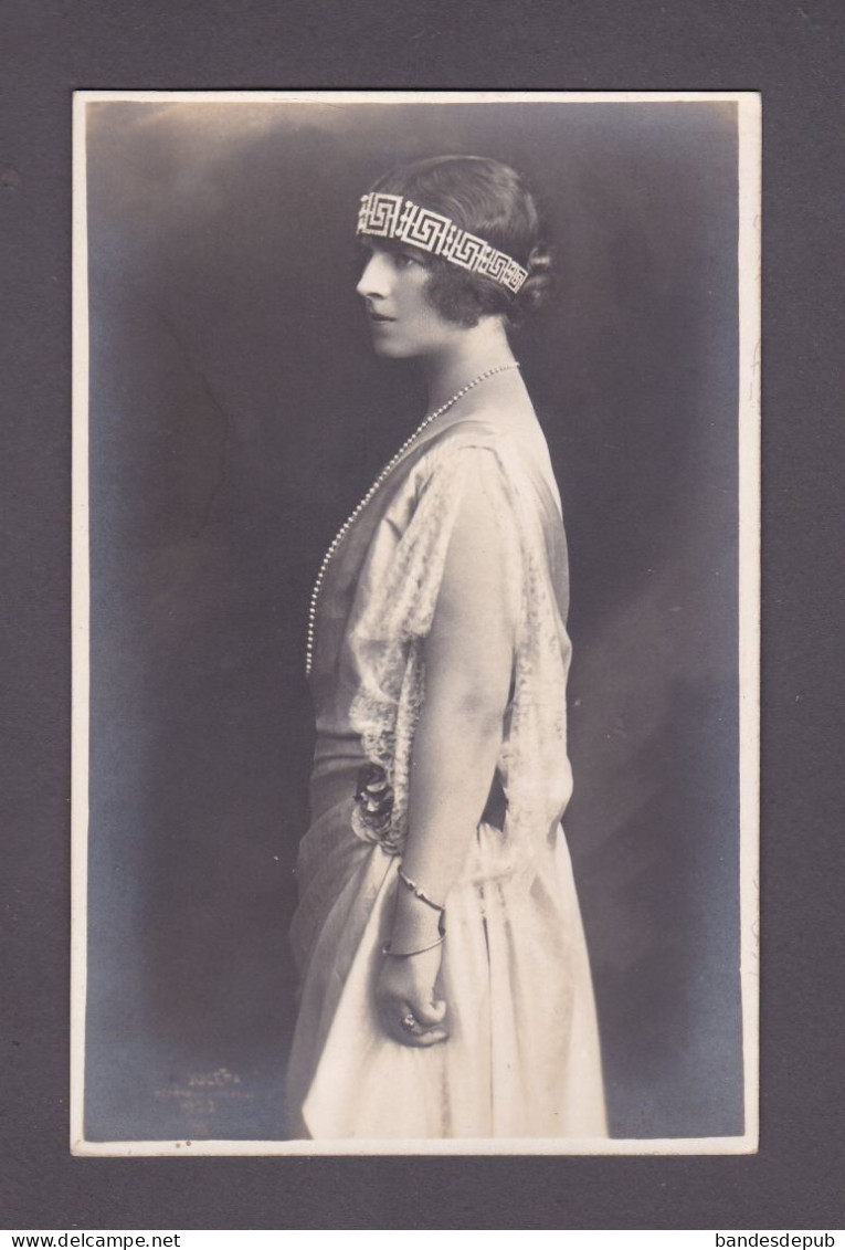 Carte Photo  Romania Roumanie Royalty Reine Queen Mother Elena  Princesse Helene De Grece   (58655) - Romania