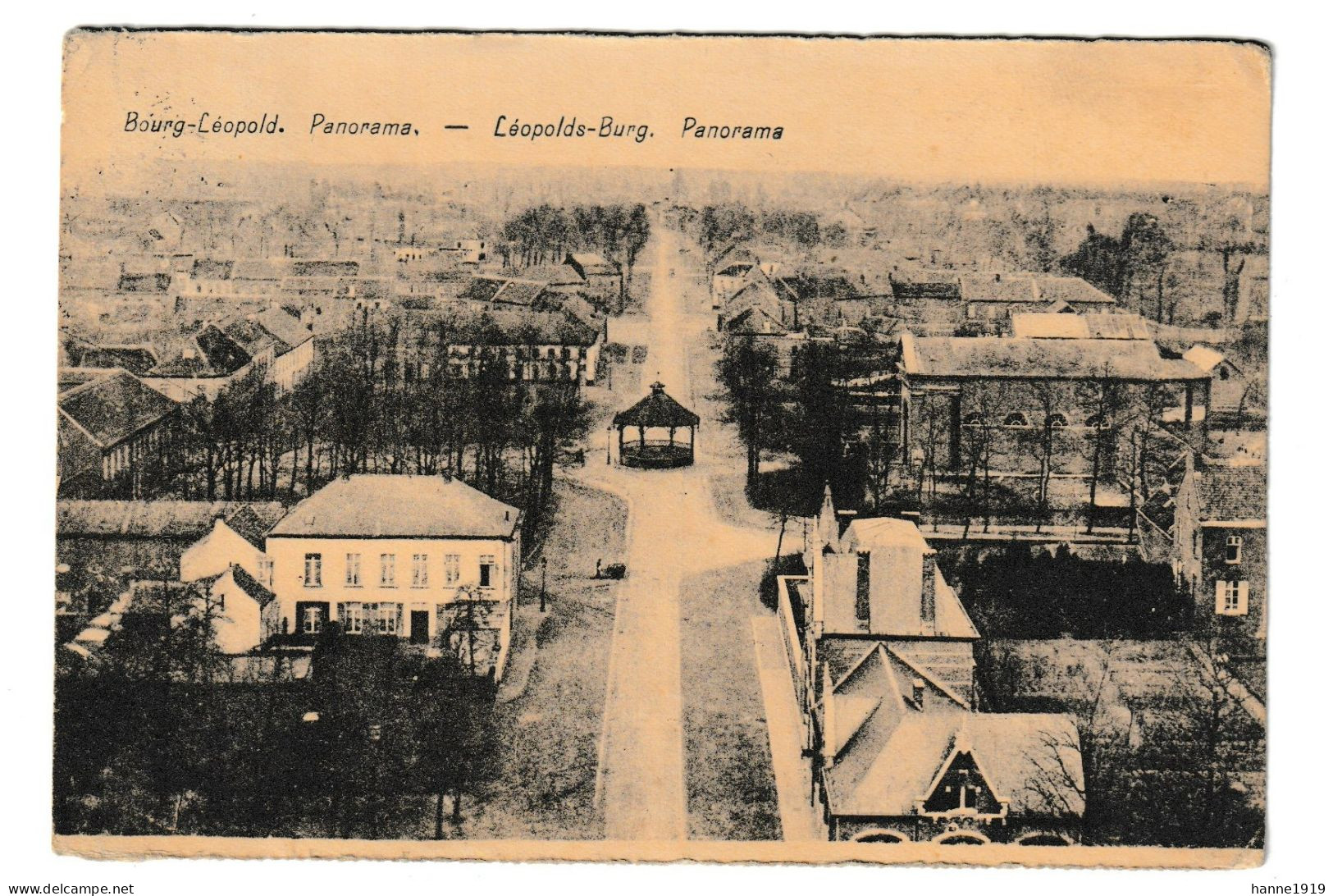 Leopoldsburg Panorama Briefstempel 1925 Kamp Beverloo Htje - Leopoldsburg