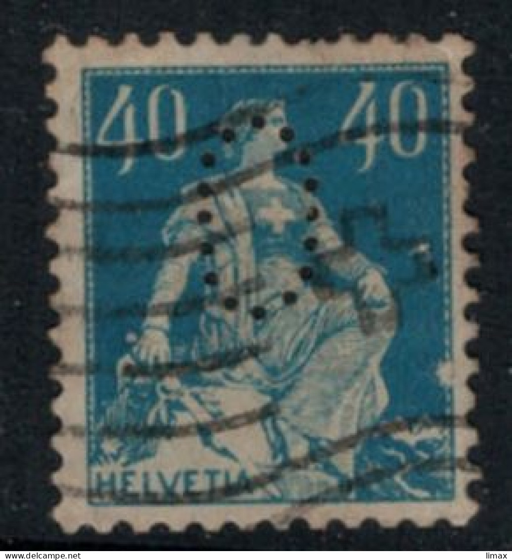 Perfin Firmenlochung - O - Schweizer Bankverein Basel - Used Stamps