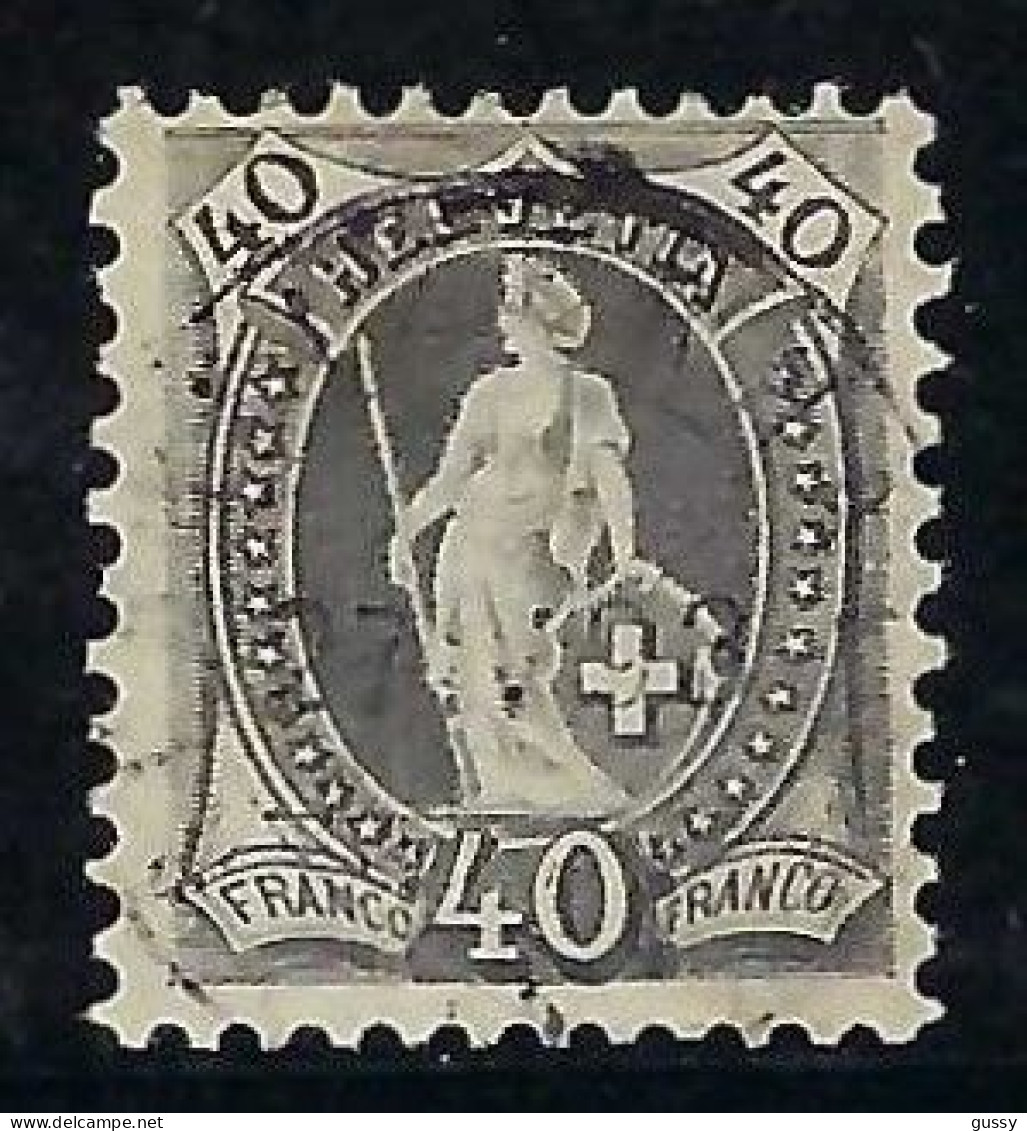 SUISSE 1891-98: Le ZNr. 69C, Obl. CAD Forte Cote - Gebraucht