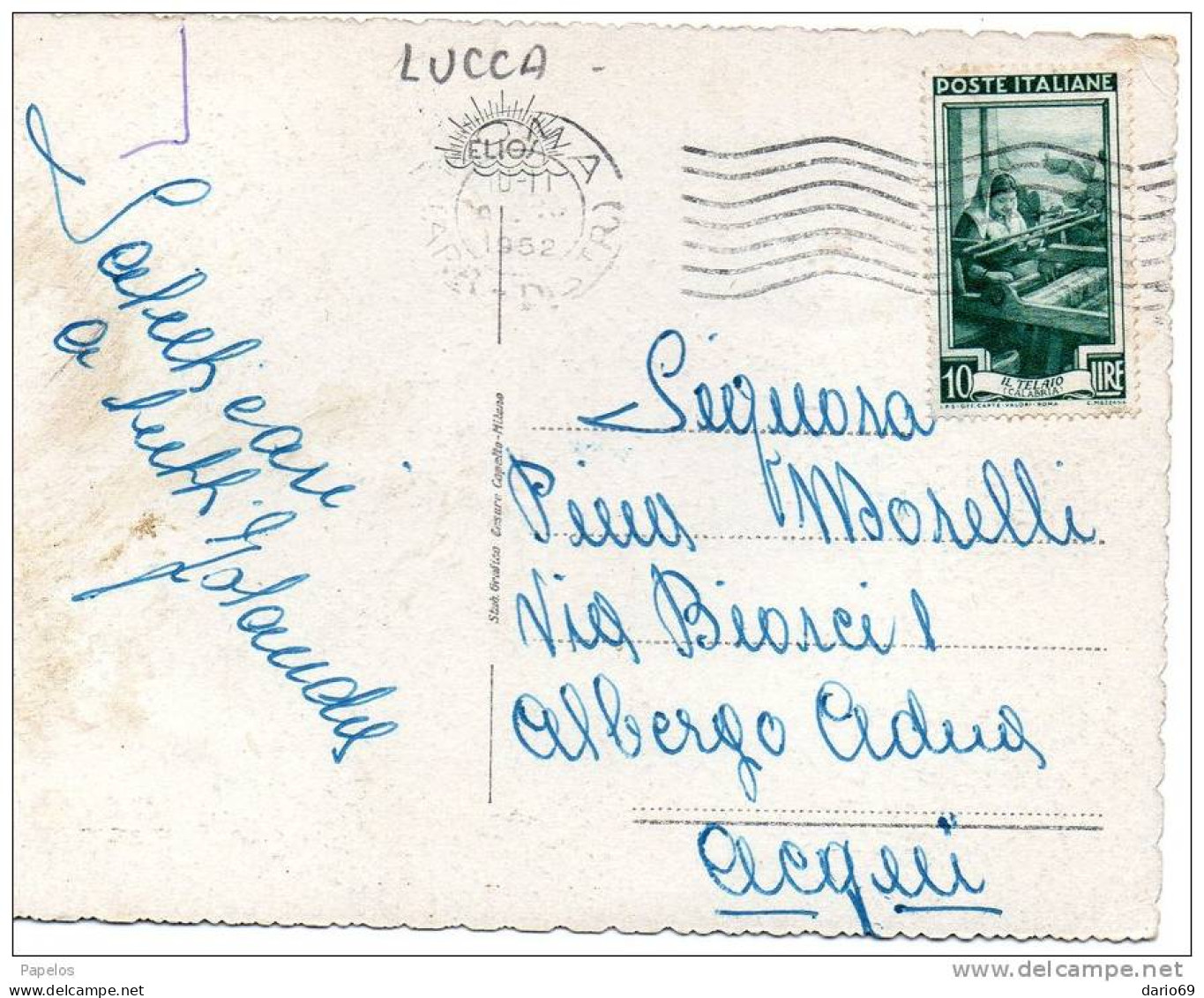1952  -  VIAREGGIO - VIALE MARCONI E CARDUCCI - Viareggio