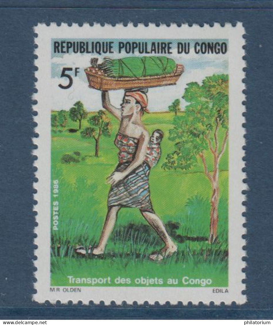 Congo, **, Yv 776, Mi 1037, SG 1032, Méthode Traditionnelle De Transport, - Other (Earth)