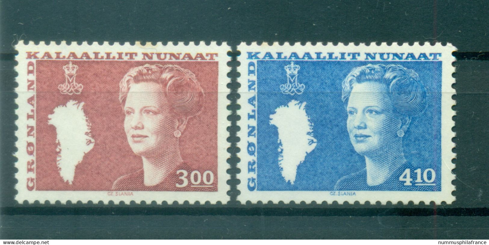 Groenland   1988 - Y & T N. 167/68 - Série Courante  (Michel N. 179/80) - Unused Stamps