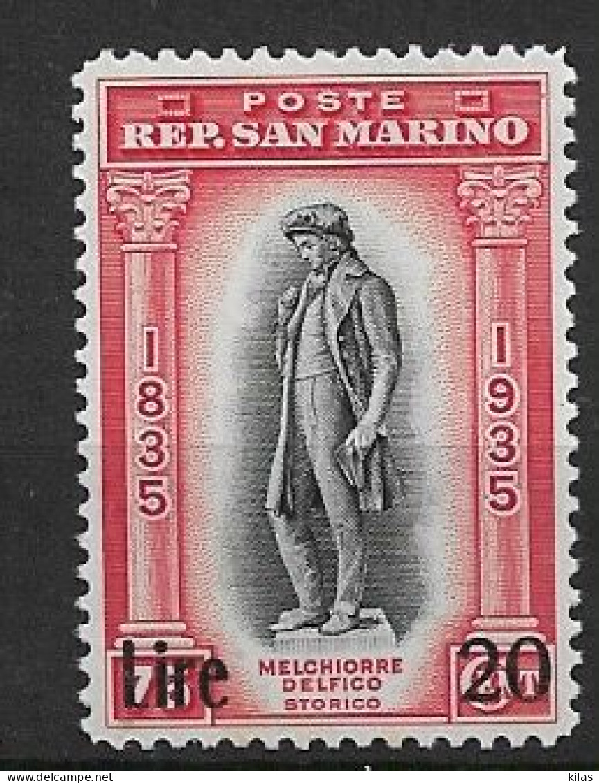 SAN MARINO 1942 OVERPRINT MH - Neufs