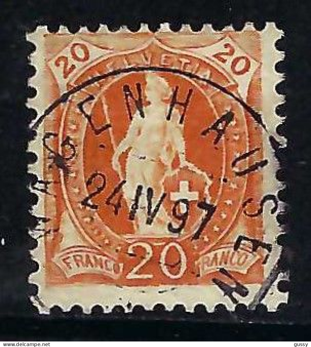 SUISSE 1894-1900: Le ZNr. 66D, Sup. Obl. CAD "Wagenhausen, TG" - Gebraucht
