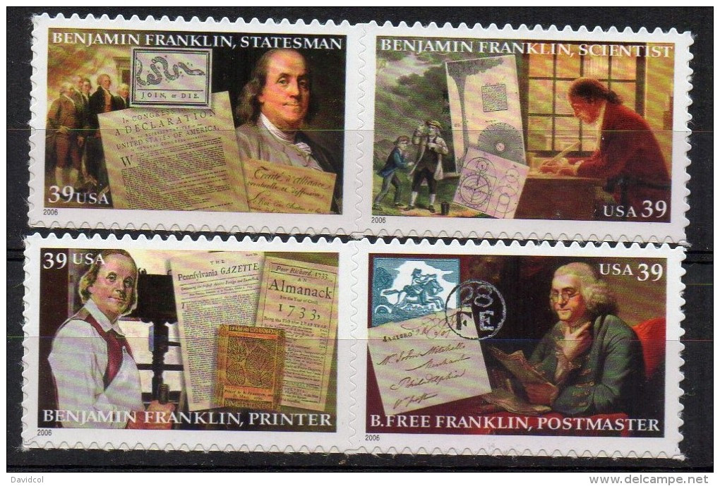 N095- USA 2006 - SC#: 4024a . MNH. BENJAMIN FRANKLIN  - - Neufs