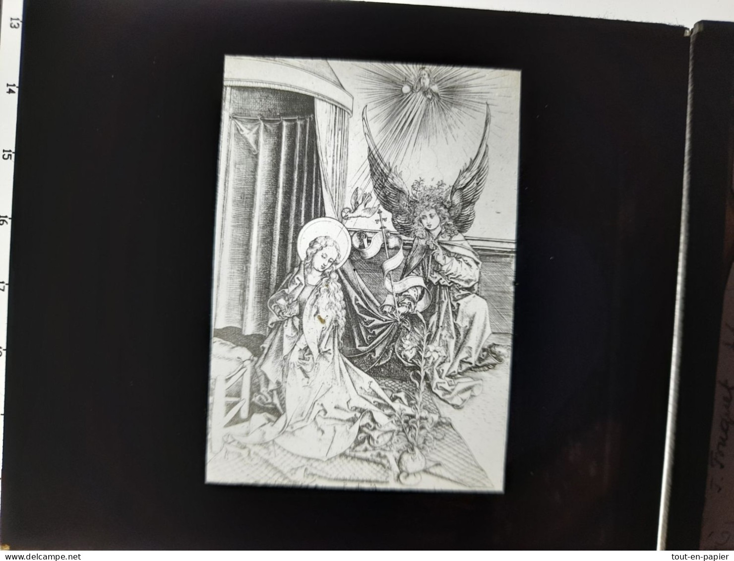 Plaque De Verre Positif -  Martin  Schongauer - Lehrs - Diapositivas De Vidrio