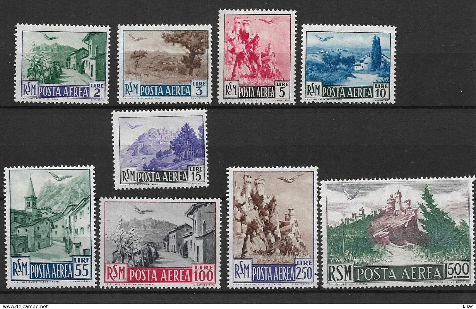 SAN MARINO 1950 AIRMAIL MH - Luftpost