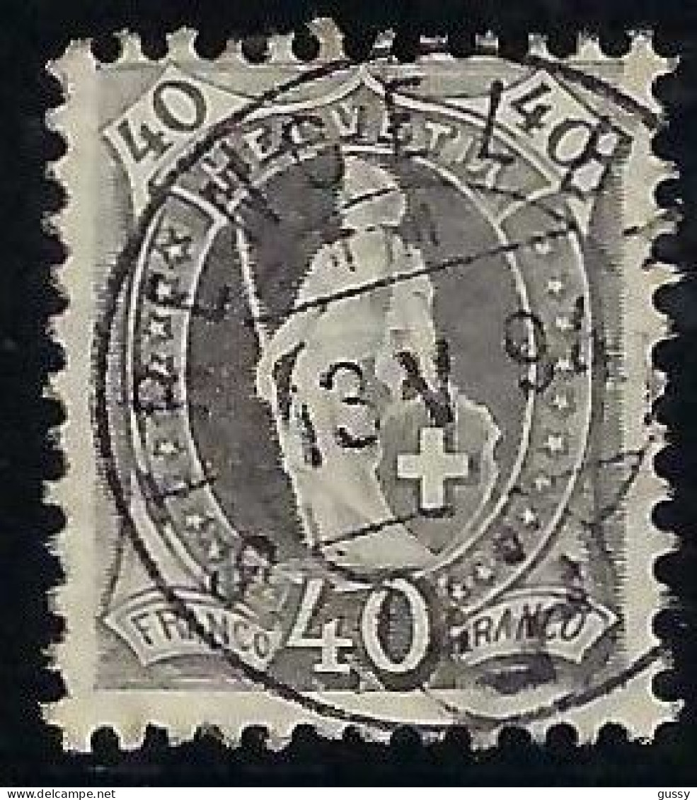 SUISSE 1894-1900: Le ZNr. 69D, TB Obl. CAD "Strengelbach, AG" - Gebraucht