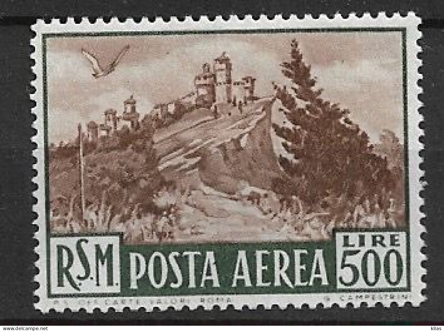 SAN MARINO 1951 AIRMAIL MH - Posta Aerea