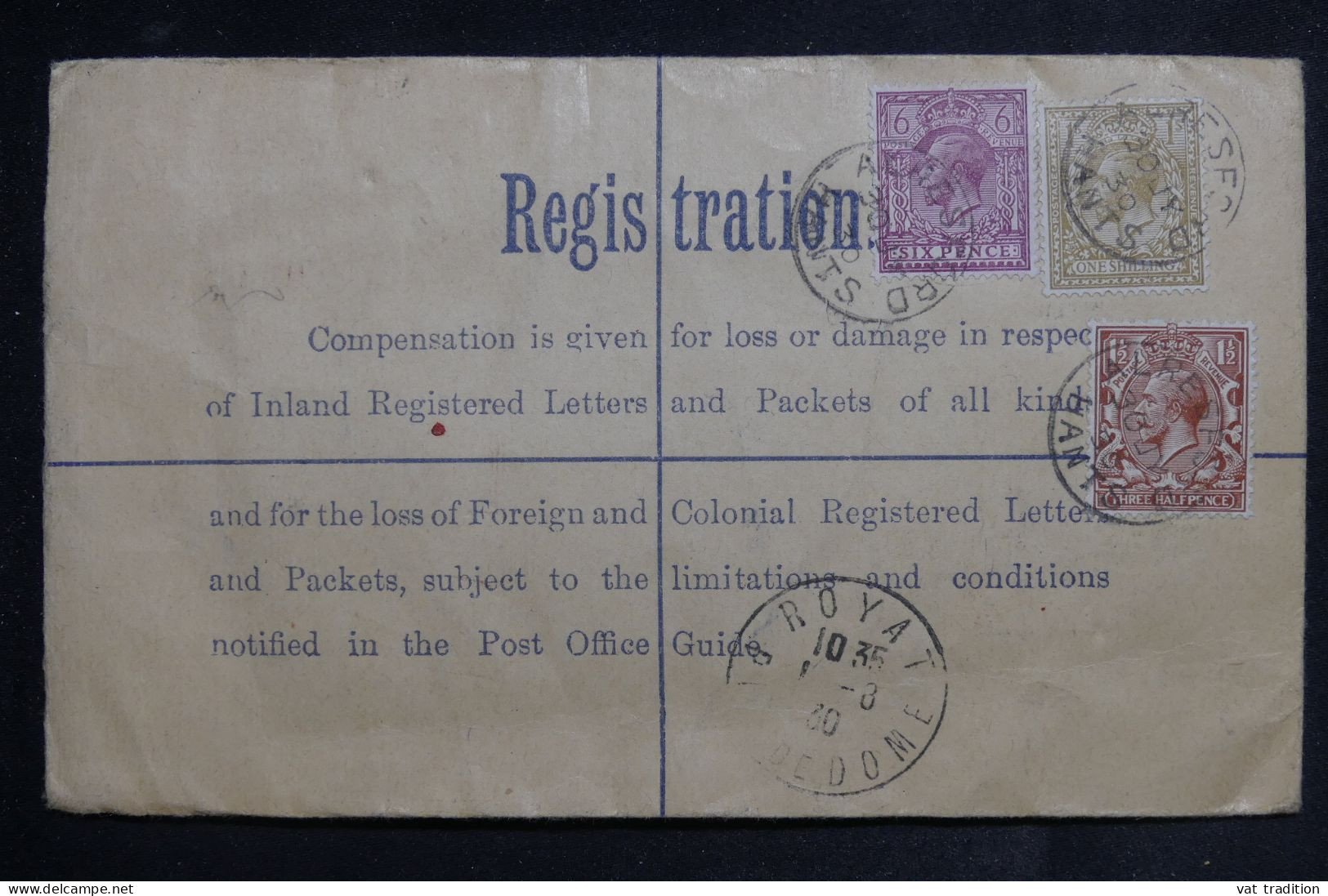 GRANDE BRETAGNE - Entier Postal En Recommandé De Alresford Pour La France En 1930 - L 150878 - Luftpost & Aerogramme